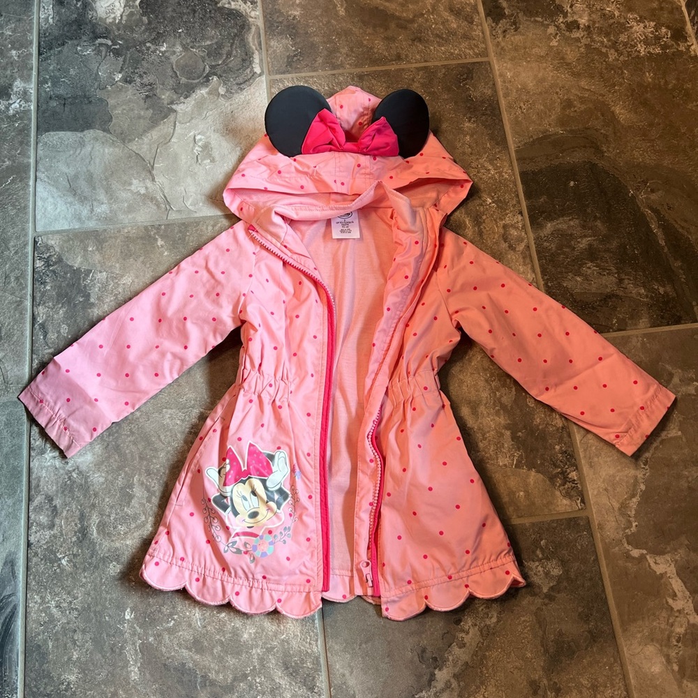 Toddler Girl Minnie Mouse Rain Coat